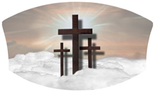 DNSWILL 106 BZ Three Crosses (Clouds) Bronze